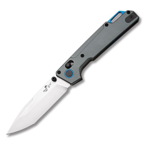 BEAR & SON Nekama I Gray & Blue Alum Satin Modified Tanto for sale at KYGUNCO.