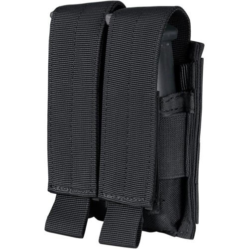 CONDOR OUTDOOR Double Pistol Mag Pouch Black for sale at KYGUNCO.
