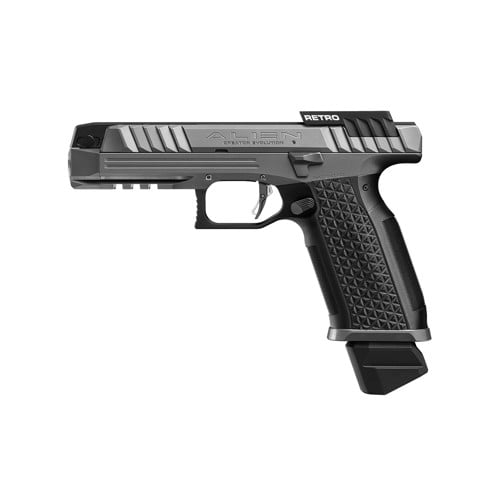 LAUGO ARMS Alien Creator Evolution RETRO Kit  9mm 4.8" 17rd - Black & Grey for sale at KYGUNCO.