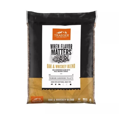 TRAEGER Whiskey Barrel Pellets (20Lb) for sale at KYGUNCO.