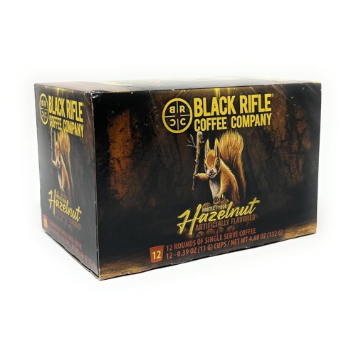 BLACK RIFLE COFFEE Hazelnut-Flavored Coffee 12ct Rounds for sale at KYGUNCO.
