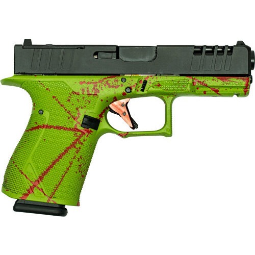 GREAT LAKES FIREARMS 19 Striker 9mm 4" 15rd - Black & Zombie Splatter for sale at KYGUNCO.