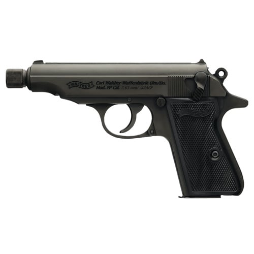 WALTHER ARMS PP 32 ACP 3.9" 8rd w/ Threaded Barrel - Black for sale at KYGUNCO.