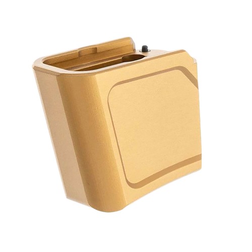 TYRANT CNC +4 Mag Extension Gold Fits Glock 43X/48 for sale at KYGUNCO.