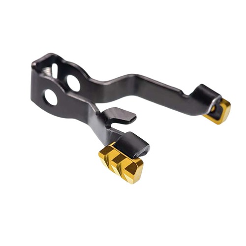 TYRANT CNC Ext Slide Release Fits Glock 17/19 Gen5 PVD Gold for sale at KYGUNCO.