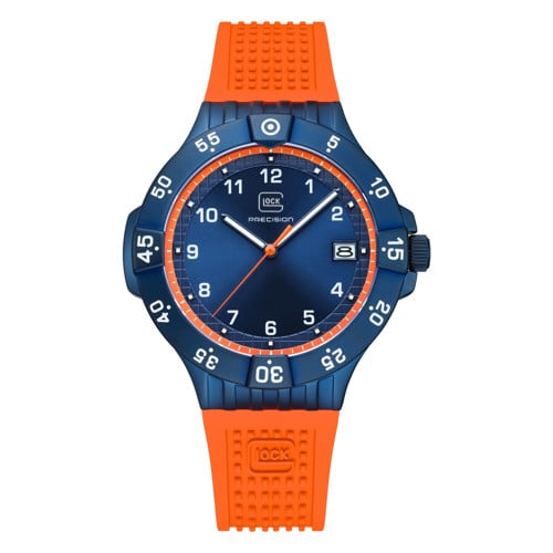 Glock Watches GW 15-8-22 Japanese Movement Dark Blue & Orange for sale at KYGUNCO.