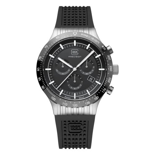Glock Watches GW-34-4-24 Swiss Movement Silver & Black for sale at KYGUNCO.