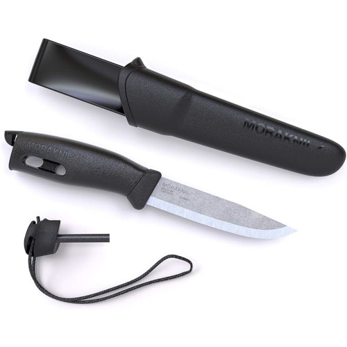 MORAKNIV Mora Basic 511 3.5" Drop Point Fixed Blade Knife | Military Green w/ Plastic Sheath for sale at KYGUNCO.