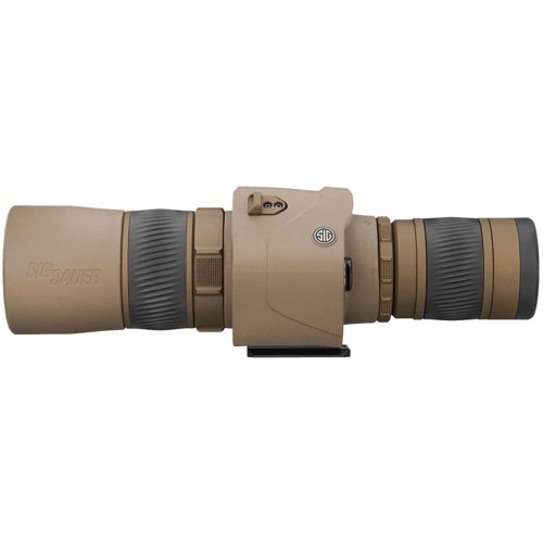 SIG SAUER Oscar6 HDX Pro OIS Spotting Scope 16-32X60mm FDE for sale at KYGUNCO.