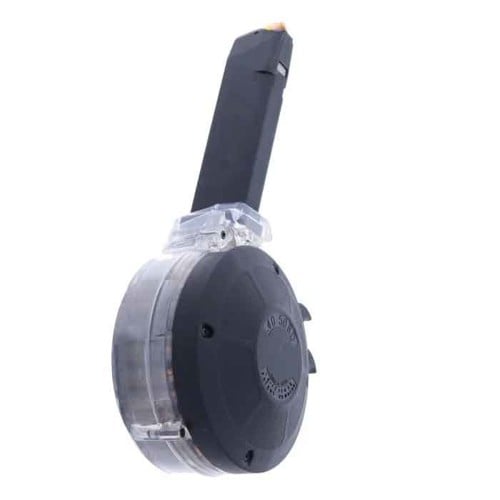 KCI Drum Magazine 40 S&W 50rd Fits Glock 22/23/27 Blk for sale at KYGUNCO.