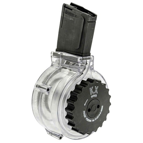KCI Drum Magazine 223/5.56 NATO 50rd Fits AR-15 Black for sale at KYGUNCO.