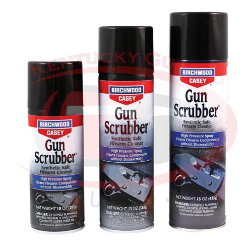 BIRCHWOOD CASEY Gun Scrubber Firearm Cleaner 15oz aerosol for sale at KYGUNCO.