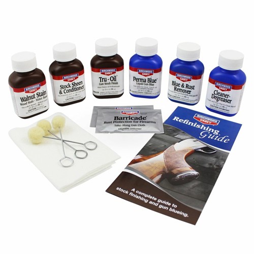 BIRCHWOOD CASEY Deluxe Perma Blue & Tru-Oil Complete Finishing Kit for sale at KYGUNCO.