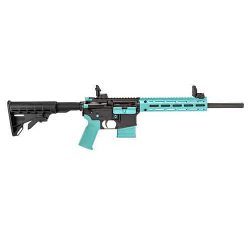 TIPPMANN ARMS M4-22 LTE 22 LR 16" 10rd - Black & Robin Egg Blue for sale at KYGUNCO.