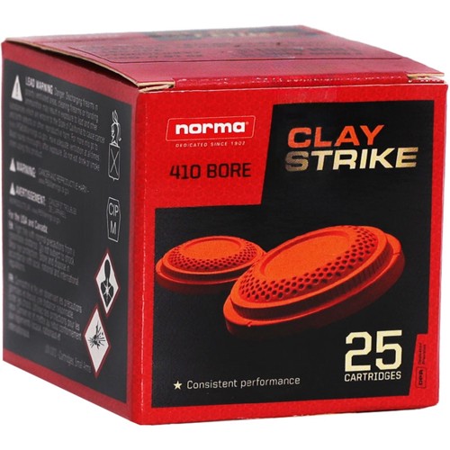 NORMA AMMO 410Ga Claystrike 3" #7.5 Shot 2/3oz 25rd for sale at KYGUNCO.