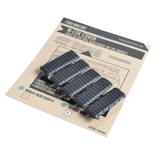 STRIKE INDUSTRIES M-LOK Cover V2 Black (5-pack) for sale at KYGUNCO.