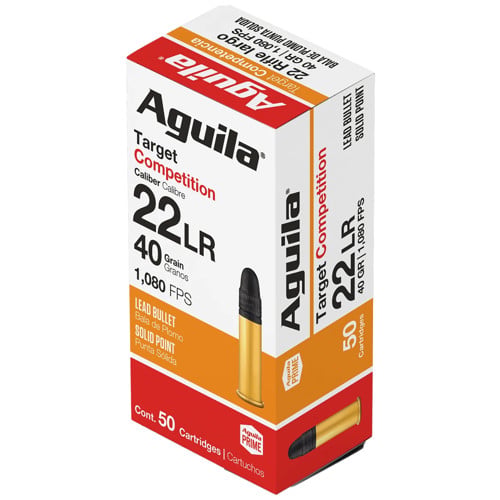 AGUILA AMMO 22 LR 40Gr Lead Solid Point Competition 50rd for sale at KYGUNCO.