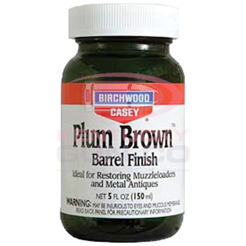 BIRCHWOOD CASEY Plum Brown Barrel Finish 5oz jar for sale at KYGUNCO.