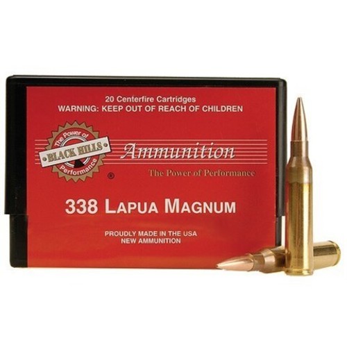BLACK HILLS AMMUNITION 338 Lapua 250 Grain Sierra MatchKing Hollow Point Boat Tail -Brass / 20 Round for sale at KYGUNCO.