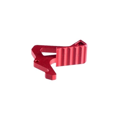 STRIKE INDUSTRIES Charging Handle Extended Latch Red for sale at KYGUNCO.