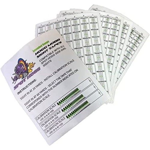 SPOT HOGG Sight Tapes, Extended Range, Green for sale at KYGUNCO.