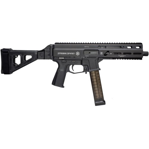 GRAND POWER STRIBOG 45 ACP 8" 20rd w/SB Tactical Brace - Black for sale at KYGUNCO.