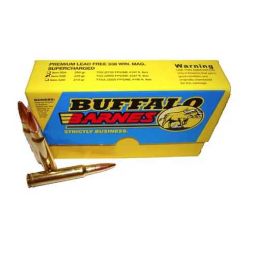 BUFFALO BORE 338 Win Mag 225Gr Barnes TSX 2950FPS 20rd for sale at KYGUNCO.