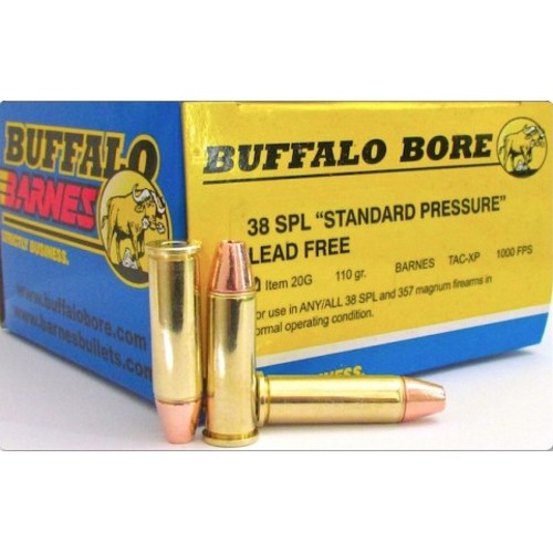 BUFFALO BORE 38 Special 110Gr Barnes TAC-XP 1000FPS 20rd for sale at KYGUNCO.