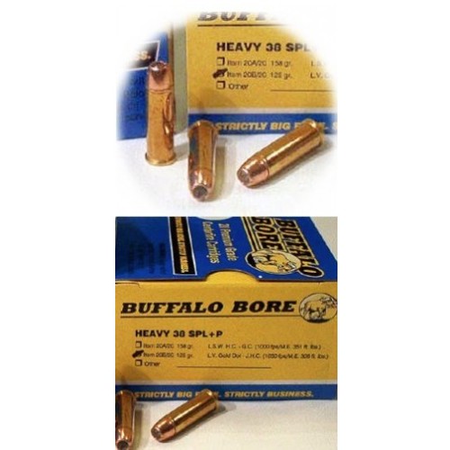 BUFFALO BORE 38 Special 125Gr LV JHP (1050FPS/ME 306 ft) 20rd for sale at KYGUNCO.