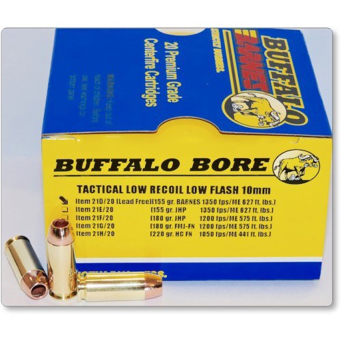 BUFFALO BORE 10mm 155Gr Barnes TAC-XP (1350FPS/ME 627 ft) 20rd for sale at KYGUNCO.