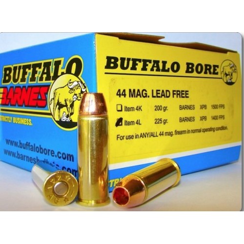 BUFFALO BORE 44 Rem Mag 225Gr Barnes XPB 1400FPS 20rd for sale at KYGUNCO.