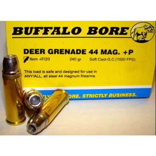 BUFFALO BORE 44 Rem Mag 240Gr Medium Cast HP-GC 1550FPS 20rd for sale at KYGUNCO.