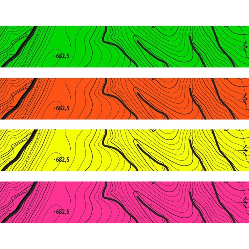 WHITEWATER ARCHERY PINK FLUORESCENT THIN LINE TOPO MAP ARROW WRAPS for sale at KYGUNCO.