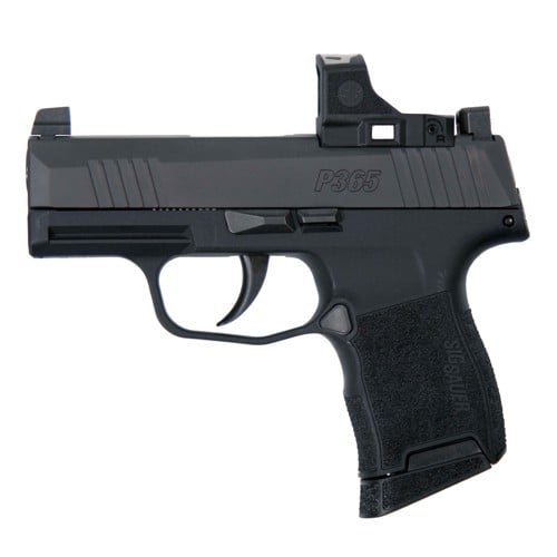 SIG SAUER P365 9mm 3.1" 10rd - Black w/ ROMEO-RS Optic for sale at KYGUNCO.