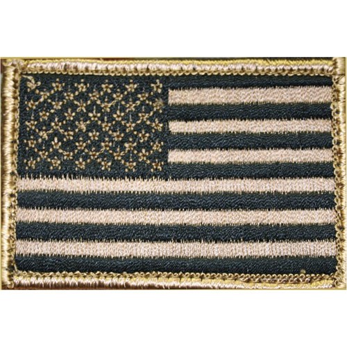 BLACKHAWK Patch, American Flag Tan/Black (2" x 3") USA for sale at KYGUNCO.