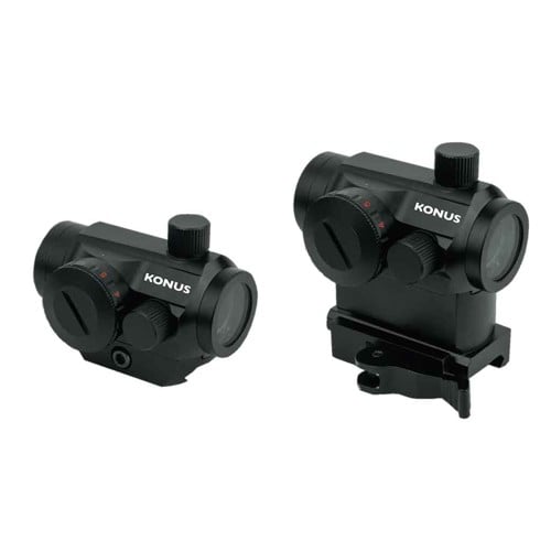 KONUS Nuclear Black 1x22mm 3 MOA Red/Green Dot Reticle for sale at KYGUNCO.