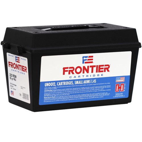 HORNADY Frontier 223 Rem 55Gr FMJ 200rd for sale at KYGUNCO.