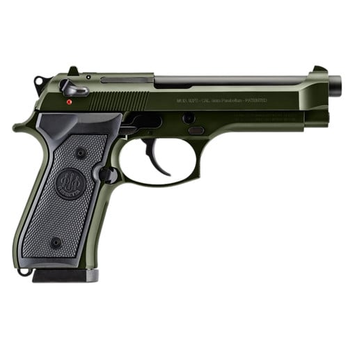 BERETTA 92FS 9mm 4.9" 10rd - OD Green & Black for sale at KYGUNCO.