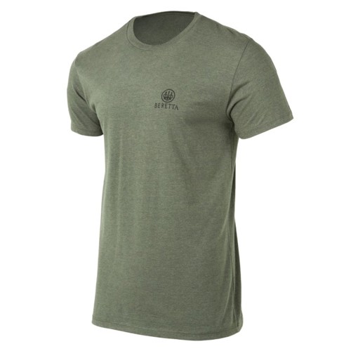 BERETTA Retro Patch SS T-Shirt Sage Green L for sale at KYGUNCO.