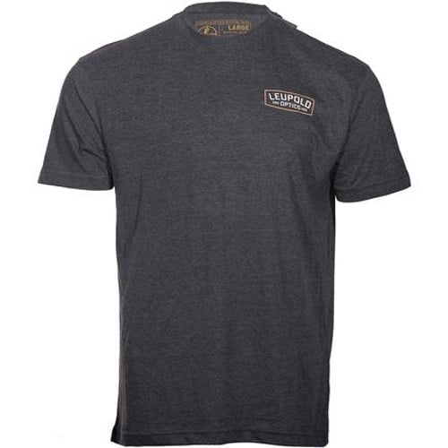 LEUPOLD Leupold Badge Tee Charcoal XL for sale at KYGUNCO.