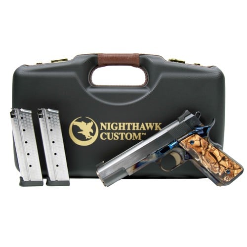 NIGHTHAWK CUSTOM TURNBULL VIP 9mm 5" 10rd - Case Hardened w/ Custom Mammoth Grips for sale at KYGUNCO.