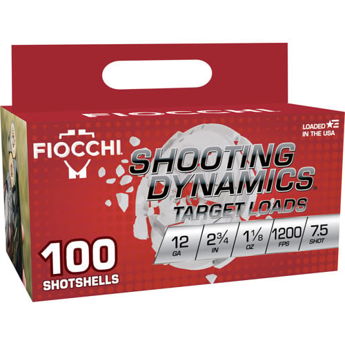 FIOCCHI 12Ga Shooting Dynamics 2.75 7.5 Shot Size 100rd for sale at KYGUNCO.