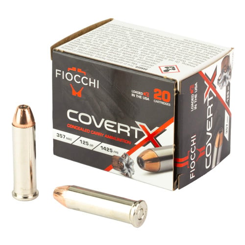 FIOCCHI 357 Mag Covert X 125Gr JHP 20rd for sale at KYGUNCO.