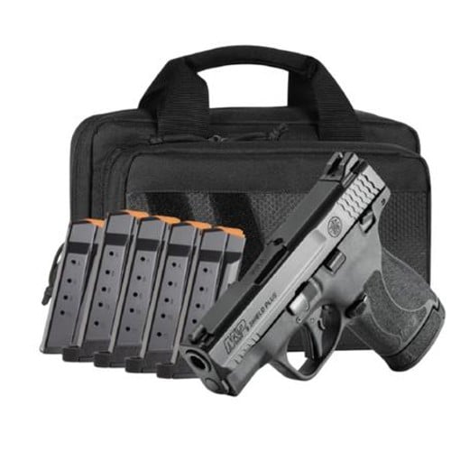 SMITH & WESSON M&P9 Shield Plus 9mm 3.1" 13rd - Black w/ 6 Mags for sale at KYGUNCO.