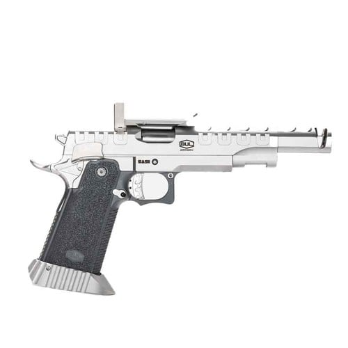 BUL ARMORY SAS 2 UR Optic Ready 38 Super 5" 28rd - Silver w/ RMR Adapter Plate for sale at KYGUNCO.