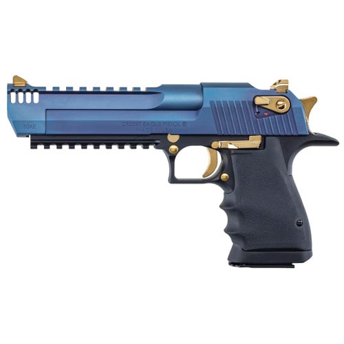MAGNUM RESEARCH Desert Eagle L6 50 AE 6" 7rd -  Carbo Blue & Titanium for sale at KYGUNCO.