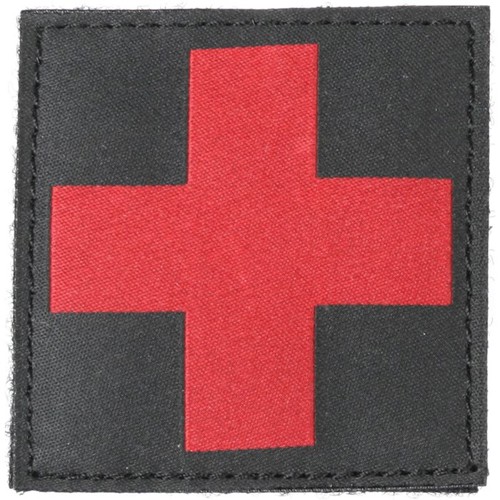 BLACKHAWK Red Cross Medic ID Patch Black for sale at KYGUNCO.