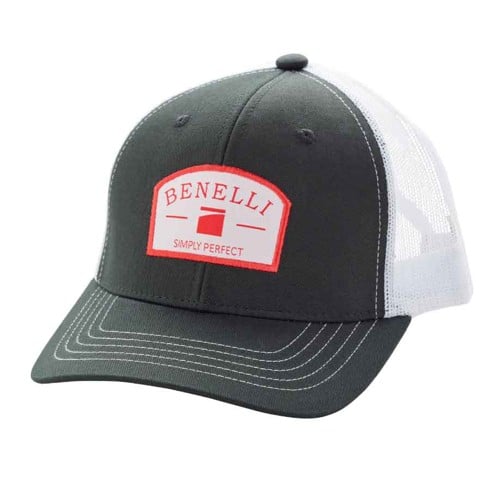 BENELLI Logo Patch Hat, Faded Black w/ White Mesh for sale at KYGUNCO.