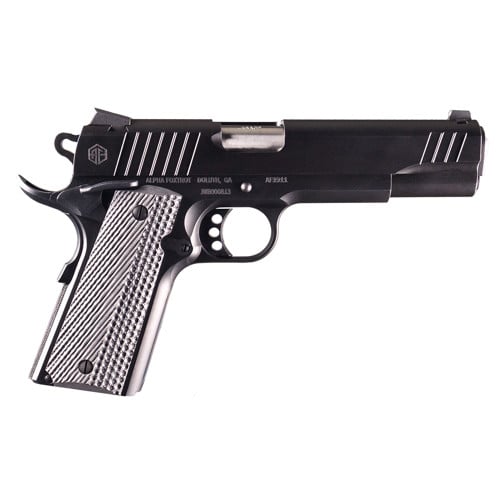 ALPHA FOXTROT AF1911 Enhanced 9mm 4.25" 10rd - Black w/ Beavertail G10 Grip for sale at KYGUNCO.