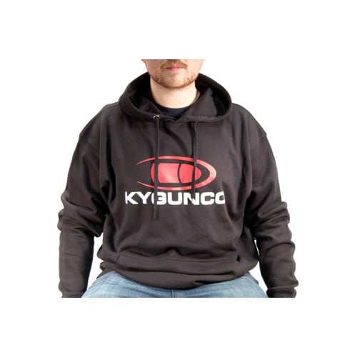 KYGUNCO LOGO HOODIE - Black w/ Red & White Logo for sale at KYGUNCO.